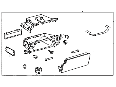 Toyota 55440-35050-B0 Box Assy,  Instrument Panel