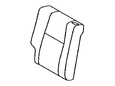 Toyota 71077-35B90-C1 Cover,  Rear Seat Back,  RH (For Separate Type)