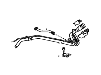Toyota 77210-35080 Pipe,  Fuel Tank Filler