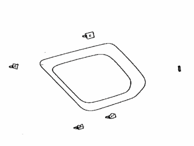 Toyota 62740-35170 Window Assy,  Quarter,  Rear LH