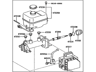 Toyota 4Runner Brake Master Cylinder - 47025-35212