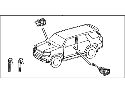 Toyota 69005-35C01 Lock Cylinder