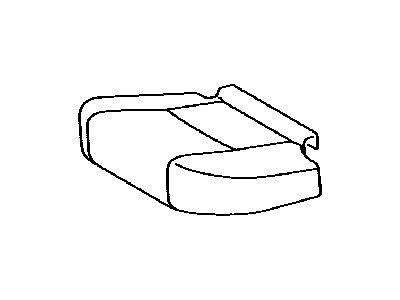 Toyota 71076-35590-E2 Cover,  Rear Seat Cushion,  LH (For Separate Type)
