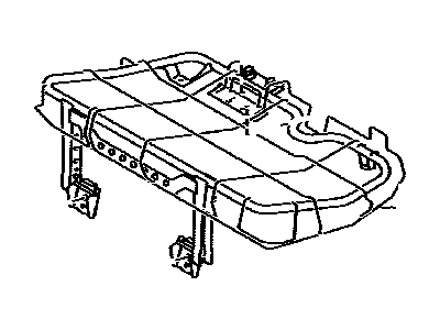 Toyota 71015-60310 Frame Sub-Assembly, Rear Seat Cushion, Passenger Side