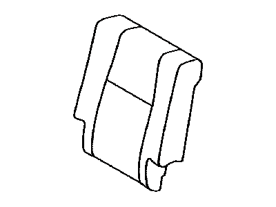 Toyota 71078-52D90-B0 Cover, Rear Seat Back, Driver Side(For Separate Type)