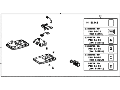 Toyota 81260-35860-B0 Lamp Assy,  Map