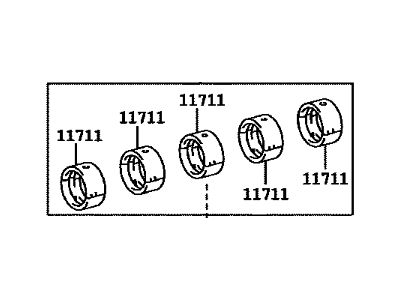 Toyota 11704-75031 Bearing Set,  Crankshaft