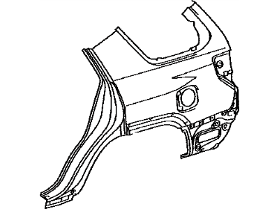 Toyota 61612-35210 Panel,  Quarter,  LH