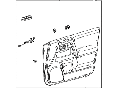Toyota 67620-35D01-C0 Board Sub-Assy,  Front Door Trim,  LH