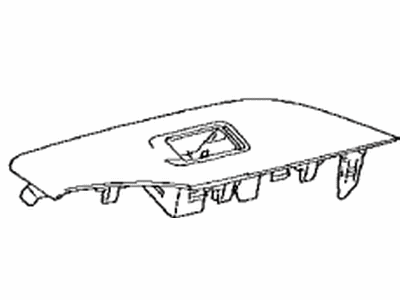 Toyota 74271-42110 Panel, Rear Door Armrest Base, Upper Passenger Side
