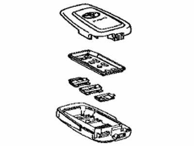 Toyota 89072-42C50 Housing Set,  Door Control Transmitter (For Smart Key)
