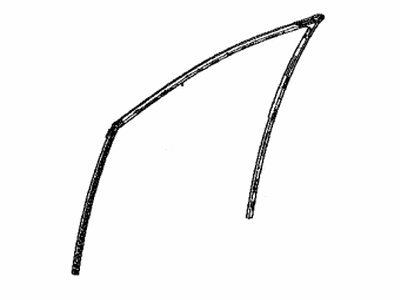 Toyota 68151-42120 Run,  Front Door Glass,  LH