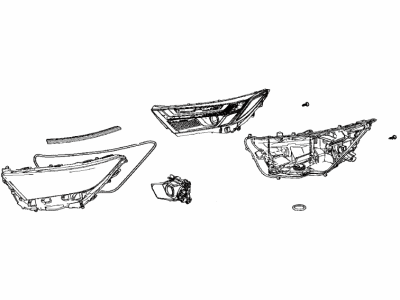Toyota 81145-42842 Unit Assy,  Headlamp,  RH