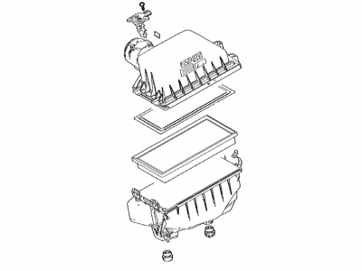 Toyota 17700-25141 Cleaner Assy,  Air