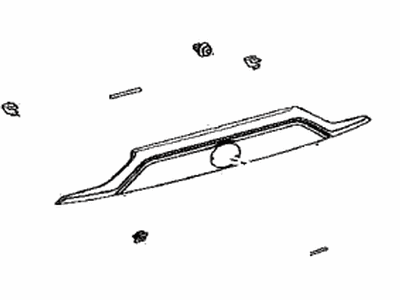 Toyota 76801-42241-J3 Garnish Sub-Assy,  Back Door,  Outside