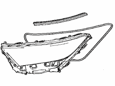 Toyota 8110B-42842 Lens Sub-Assy,  Headlamp,  LH