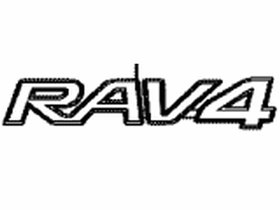 Toyota 75431-42180 Plate, Back Door Name