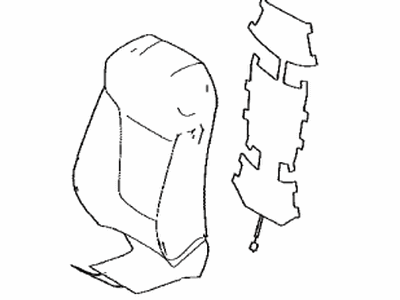 Toyota 71073-42D30-A4 Cover,  Front Seat Back,  RH(For Separate Type)