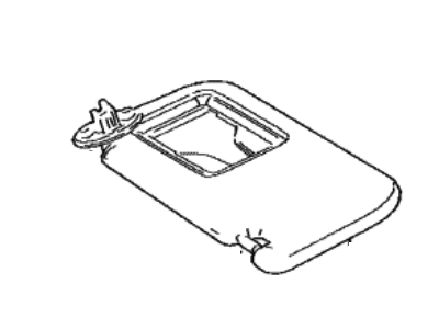 Toyota 74320-42820-C1 Visor Assy,  LH