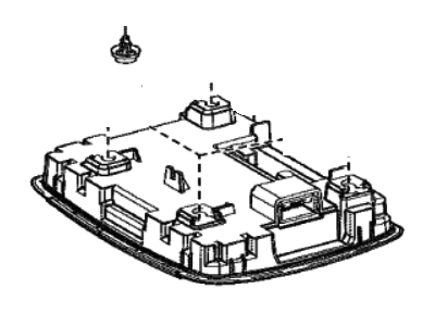Toyota 81260-42G20-C0 Lamp Assembly, Map 81260-42G20-C0 Toyota Lamp Assembly, Map Illustration 1 of 1