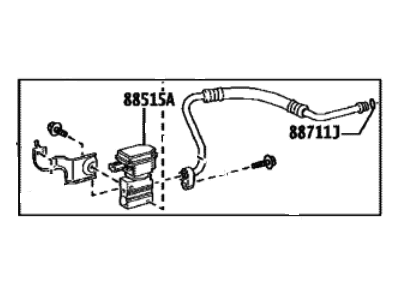 Toyota 88711-42120 Hose,  Cooler Refrigerant Discharge,  NO.2