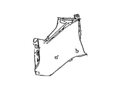 Toyota 52162-42947 Piece,  Rear Bumper,  LH