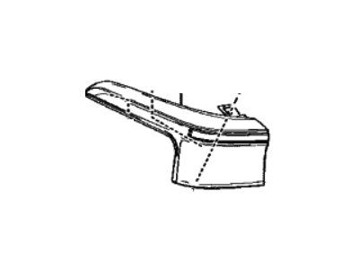 Toyota 81551-42290 Lens & Body,  Rear Combination Lamp,  RH