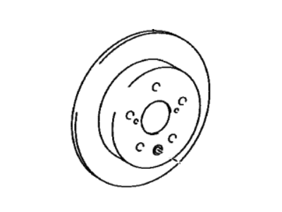 Toyota 42431-78030 Disc,  Rear