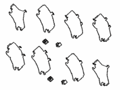 Toyota 04946-F4020 Brake Pads Shim
