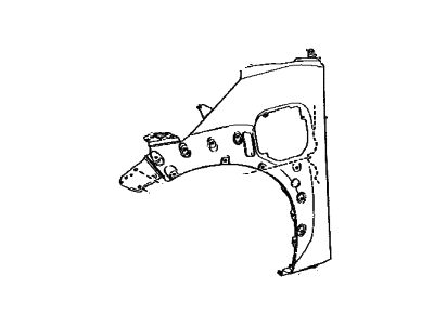 Toyota 53811-42360 Panel,  Front Fender,  RH