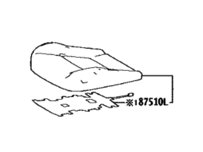 Toyota 71072-42E80-C0 Cover,  Front Seat Cushion,  LH(For Separate Type)