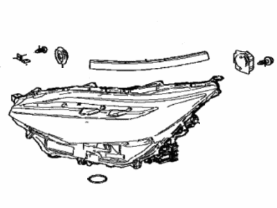 Toyota 81105-42791 Headlamp Assy,  RH