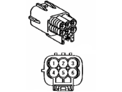 Toyota 90980-11193 Housing, Connector Male