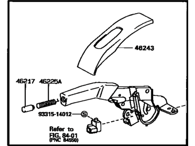 Toyota 46201-33040-C0 Parking Brake Control