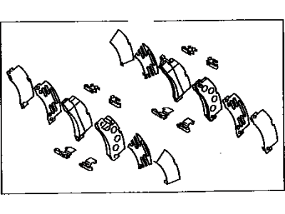 Toyota 04492-33010 Pad Kit,  Disc Brake,  Rear