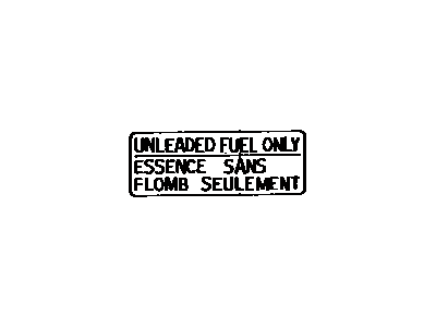 Toyota 74559-14050 Label,  Fuel Information