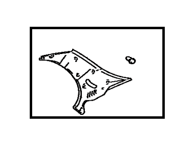 Toyota 62470-33020-K0 Upper Quarter Trim