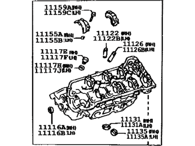 Toyota 11102-29015 Head, Cylinder, Driver Side