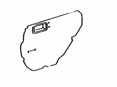 Toyota 67842-32051 Cover, Rear Door Service Hole, Driver Side