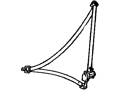 Toyota 73210-06031-B0 Retractor Side