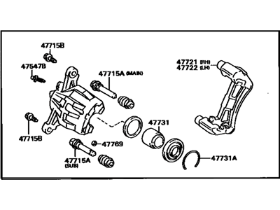 Toyota Camry Brake Caliper - 47730-33080