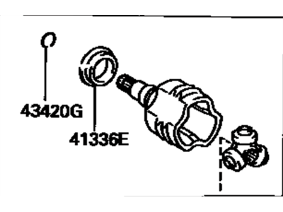 Toyota 43040-06010 Joint Assy,  Front Drive Inboard,  LH