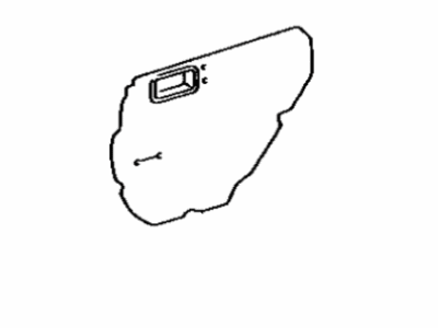 Toyota 67841-32081 Cover, Rear Door Service Hole, Passenger Side