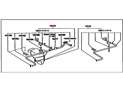 Toyota 16470-0A010 Tank Assembly, Radiator Reserve