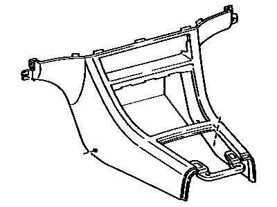 1994 Toyota Camry Center Console Base - 58810-33010-K0