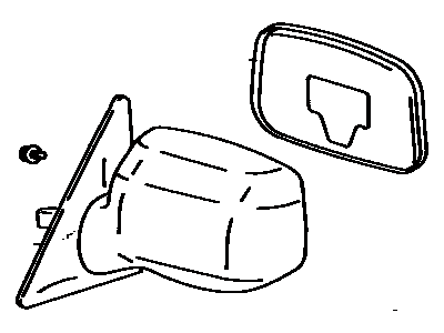 Toyota 87910-33030 Mirror Assy,  Outer Rear View,  RH