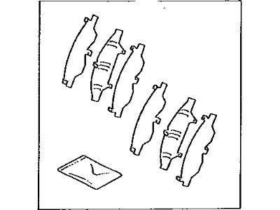 Toyota 04945-33030 Shim Kit,  Anti Squeal,  Front