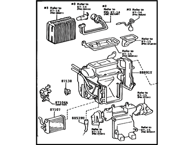 Toyota 87050-33260 Heater Assembly
