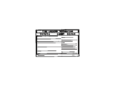 Toyota 42661-33260 Caution Label