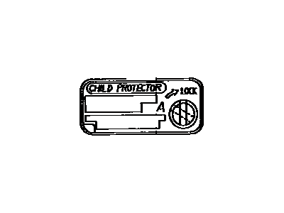 Toyota 69339-06020 Info Label